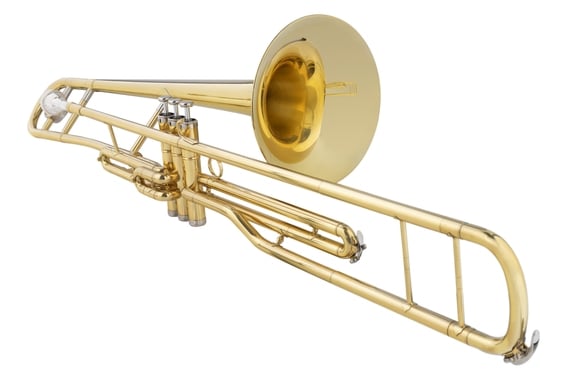 Classic Cantabile VP-16 Valve Trombone (Bell: 203mm Brass, includes Case, Mouthpiece and Cleaning Cloth) image 1