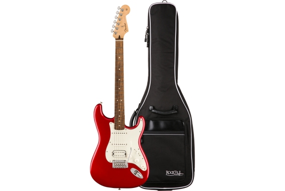 Fender Player Stratocaster HSS PF Candy Apple Red Gigbag Set image 1