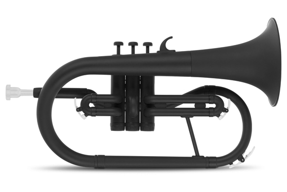 Classic Cantabile MardiBrass bugle Sib en plastique noir mat image 1