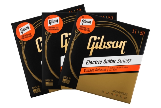 Gibson SEG-HVR11 Vintage Reissue Electric 011-050 3er Set image 1