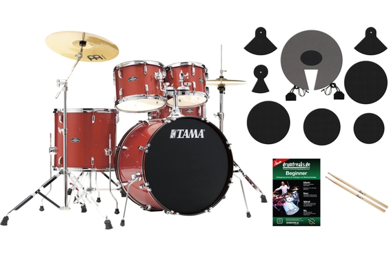 Tama ST52H5-CDS Stagestar Drumkit Candy Red Sparkle Set image 1