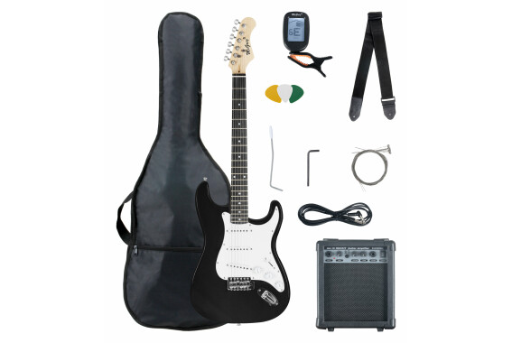 McGrey Rockit E-Gitarre ST-Komplettset Black  - Retoure (Zustand: akzeptabel) image 1