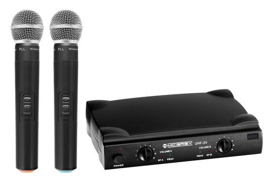McGrey UHF-2V Dual Vocal Funkmikrofon Set mit 2x Handmikrofon 50m  - Retoure (Zustand: sehr gut) image 1