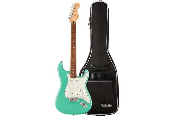 Fender Player Stratocaster PF Sea Foam Green Gigbag Set image 1