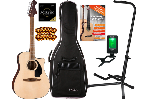Fender California Standard Redondo CE Natural Starter Set image 1