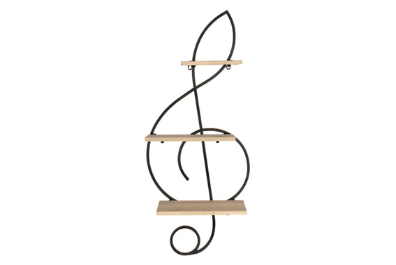 joycraft NSR-90 Scaffale da parete forma chiave di violino image 1