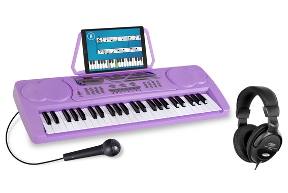 McGrey BK-4910VT Beginner Keyboard SET incl. Headphones Purple image 1