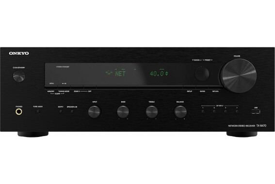 Onkyo TX-8470 Stereo Netzwerk Receiver schwarz image 1