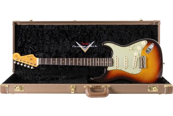 Fender Custom Shop 1959 Stratocaster Journeyman Super Faded Aged Chocolate 3-Color-Sunburst image 1