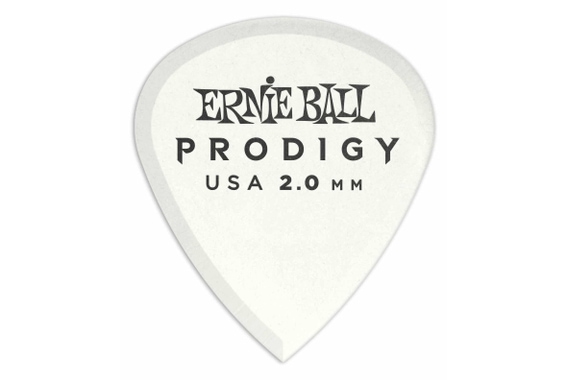 Ernie Ball 9203 Prodigy Mini Plektrum 2,0 mm 6er Pack White image 1