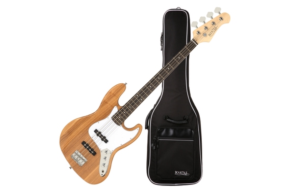 Rocktile Pro JB-30PR Ashwood E-Bass Natur Set inkl. Gigbag image 1