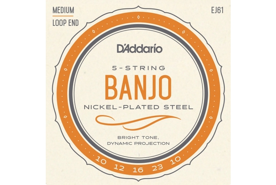 D'Addario EJ61 5-String Banjo Medium image 1