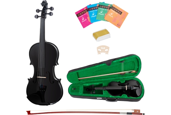 Classic Cantabile VP-100BK 4/4 Violinenset Schwarz  - Retoure (Zustand: akzeptabel) image 1
