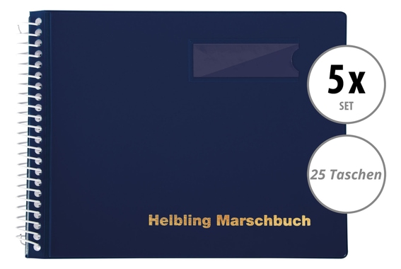 Helbling BMB25 Marschbuch blau 25 Taschen 5x Set image 1