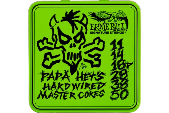 Ernie Ball 3821 Papa Het's Hardwired Master Core Signature Electric Guitar Strings 3-Pack image 1