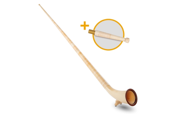 Lechgold Alphorn Deluxe F 360 cm 3-piece Set incl. Bb Hand Tube image 1