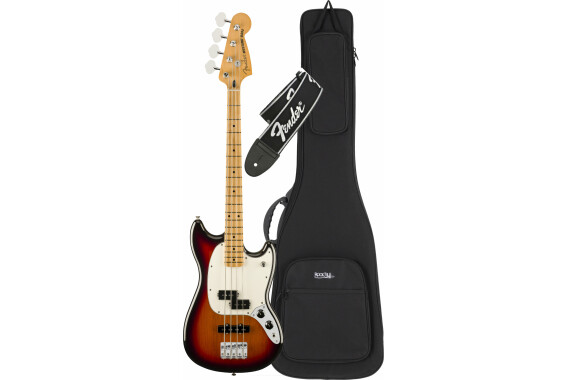 Fender Player II Mustang Bass PJ MN 3-Color Sunburst Set image 1