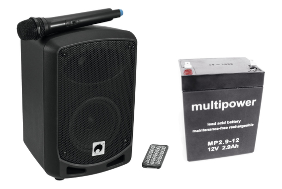 Omnitronic WAMS-065BT Wireless Aktivbox im SET mit Akku  - Retoure (Zustand: sehr gut) image 1