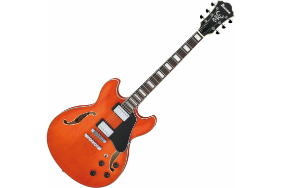 Ibanez AS73-TTF Gitarre Transparent Tangerine Flat image 1