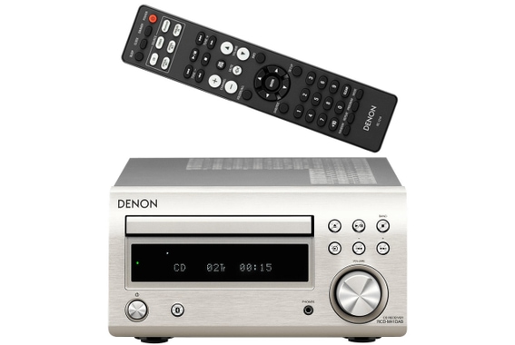 Denon RCD-M41DAB CD-Receiver mit Bluetooth silber image 1