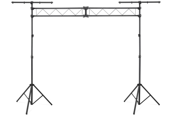 Showlite LTS-100 Traverse System with 2x T-Bar Stands, 2x Cross Bars image 1