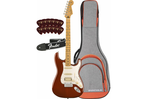 Fender Player II Stratocaster HSS MN Transparent Mocha Burst Set image 1