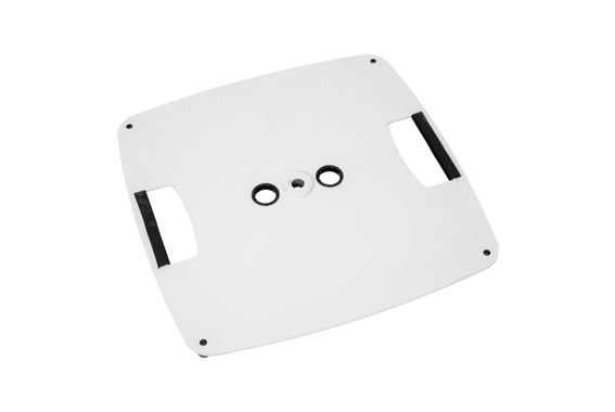 Omnitronic BPS-2 Bodenplatte Standfuß weiß  - Retoure (Zustand: gut) image 1