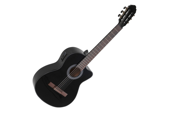 GEWA Student Elektro 4/4 Konzertgitarre Schwarz  - Retoure (Zustand: gut) image 1