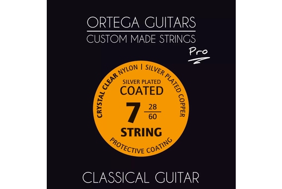 Ortega NYP7 Classical Guitar 7Str Set image 1