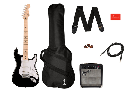 Squier Sonic Stratocaster Pack Black  - Retoure (Zustand: gut) image 1