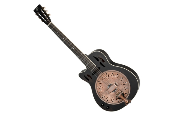 Ortega RRG40CE-DBK-L Resonatorgitarre Distressed Black  - Retoure (Zustand: sehr gut) image 1