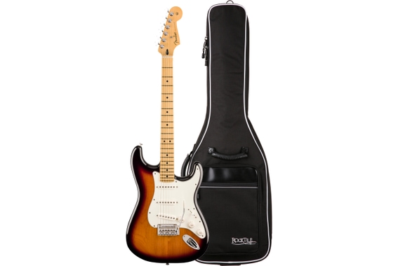 Fender Player Stratocaster MN Anniversary 2-Color Sunburst Gigbag Set image 1