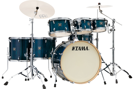 Tama CL52R-PGHP Superstar Classic Drumkit Gloss Sapphire Lacebark Pine image 1