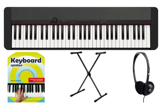 Casio CT-S1BK Casiotone Keyboard Schwarz Set image 1