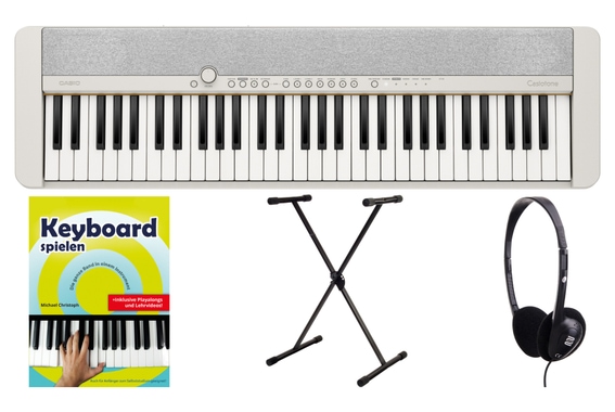 Casio CT-S1WE Casiotone Keyboard Weiß Set image 1