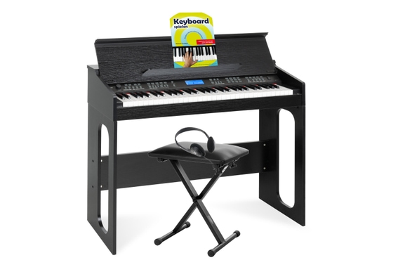 FunKey DP-61 III tastiera con 61 tasti design come pianoforte digitale panchetta cuffie Set image 1