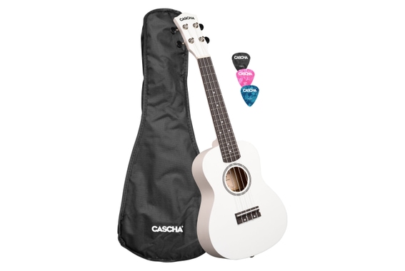 Cascha Konzert Ukulele Linde Weiß  - Retoure (Zustand: sehr gut) image 1