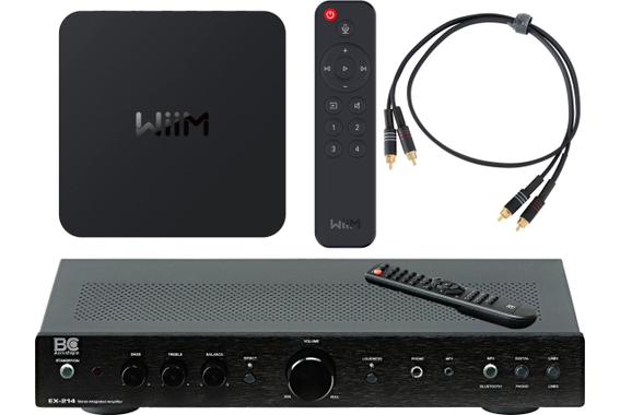 Ensemble Streamer WiiM Pro Plus / Amplificateur BC EX-214 Class-AB image 1