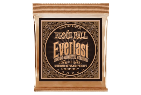 Ernie Ball 2546 Everlast Coated Phosphor Bronze Medium Light image 1