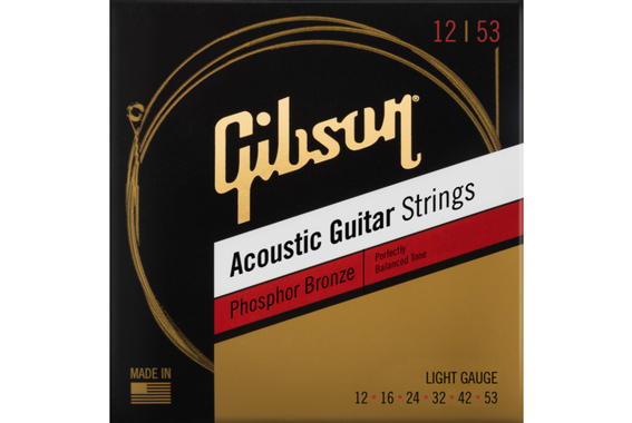 Gibson SAG-PB12 Phosphor Bronze Light 012-053 image 1