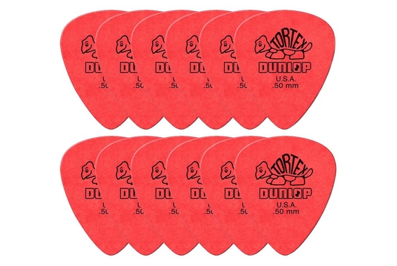 Dunlop Tortex Standard Picks 0,50 mm 12er Player's Pack image 1