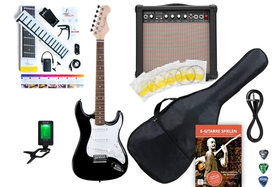 Rocktile E-Gitarre Strat + Fret Zealot Trainer Set image 1