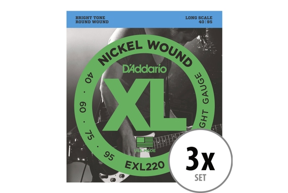 D'Addario EXL220 Super Soft 3x Set image 1