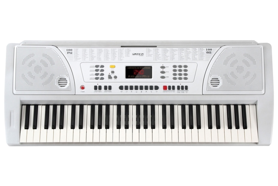 FunKey 61 WH Keyboard incl. Power Supply and Music Holder, White image 1