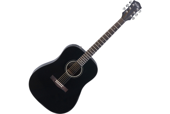 Rocktile D-60 Acoustic Guitar Black image 1