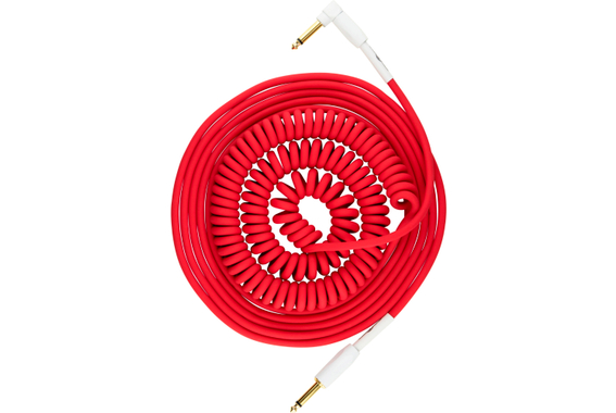 Pig Hog "Half Coil" Instrumentenkabel 9m Candy Apple Red image 1