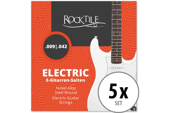 Rocktile Corde per Chitarre Elettriche Super Light confezione da 5 image 1
