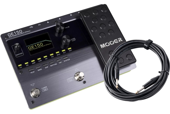 Mooer GE 150 Amp Modeling Multieffekt & Kabel Set image 1