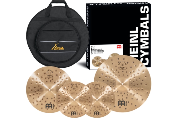 Meinl Pure Alloy Extra Hammered Complete Cymbal Set + Beckentasche image 1