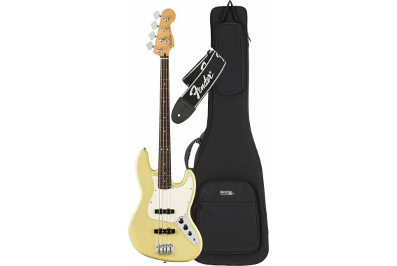 Fender Player II Jazz Bass RW Hialeah Yellow Set image 1